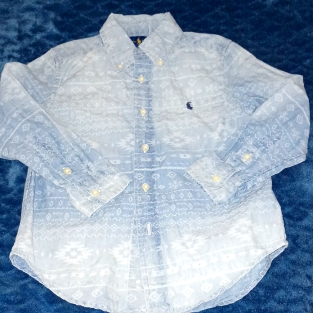 Ralph Lauren button down Denim boys shirt